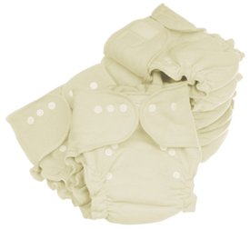 Organic Cotton Trim One Size Cloth Diaper